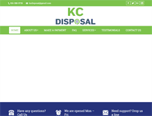 Tablet Screenshot of kansascitydisposal.com